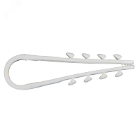 Дюбель-хомут OptiKit CT-D-N-19-25мм-белый(100шт) | код 278338 | КЭАЗ