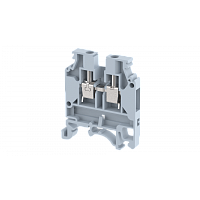 Клемма проходная винтовая 4 мм2, на 2 подключения, серая KUT4N(G) | код 1103010000 | Elmex