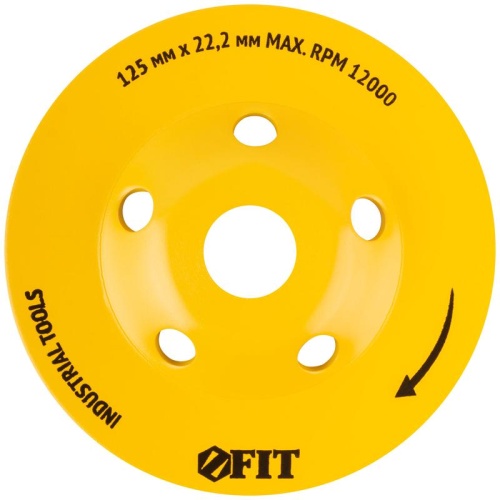 Диск алмазный шлифовальный, посадочный диаметр 22.2 мм, ''Турбо-сегмент'' 125 мм | код 39516 | FIT фото 5