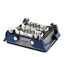 EBM812FM44 Вилка низкая, 4-фиксатора, для панели, 12 полюсов, 2*(4*80А+2*16A) | код EBM812FM44 | EMAS