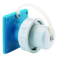 Вилка встраиваемая 16А 230В 6h IP67 фланец 75х75 Schuko Bals | код 754 | Bals