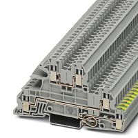 Заземляющие клеммы для выполнения проводки в зданиях UTI 2,5-PE/L/L | код 3076029 | PHOENIX CONTACT