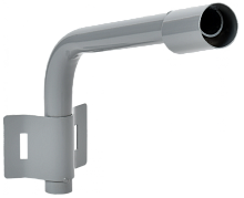 Кронштейн КР-1 D=48 L=350 монтаж. лента 1 хомут серый IEK | код LT-DKU0D-CR-48-35-21-K03 | IEK