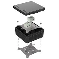 Коробка огнестойкая для о/п двухкомпонентная 60-0303-9005-FR10.0-4 Е15-Е120 RAL9005 100х100х40 (16 шт/кор) Промрукав | код 60-0303-9005-FR10.0-4 | ПРОМРУКАВ