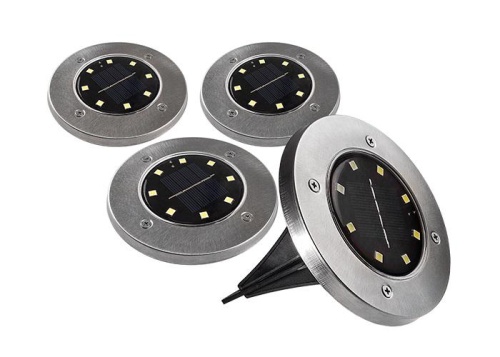 Светильник светодиодный SLR-S14 8SMD грунтовый IP44 корпус нерж. сталь солнечная батарея (уп.4шт) | код. 5041011 | ФАZА Светильник светодиодный SLR-S14 8SMD грунтовый IP44 корпус нерж. сталь солнечная батарея (уп.4шт) | код. 5041011 | ФАZА