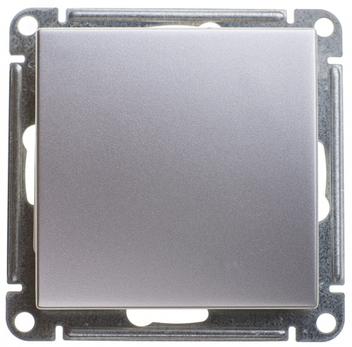 Выключатель одноклавишный, двухполюсный, 10АХ, механизм, матовый хром | код VS210-152-5-86 | Systeme Electric