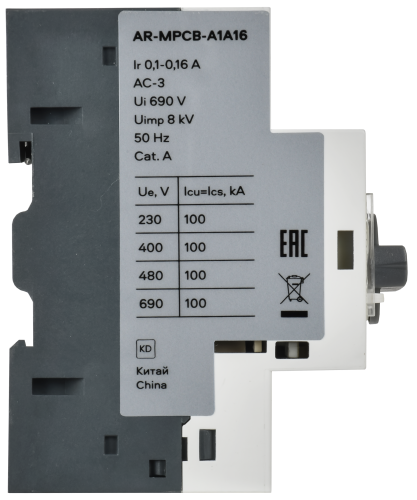 ARMAT Авт. выкл. защиты двигателя A1 GV2P 0,1-0,16А IEK | код AR-MPCB-A1A16 | IEK фото 3