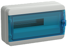 TEKFOR Корпус пласт. КМПн-18 IP65 син. прозр. дверь IEK | код TF5-KP72-N-18-65-K03-K07 | IEK