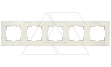 Rita - Рамка 5 постов, вертикальный монтаж, серый | код 2220-800-2503 | Mutlusan