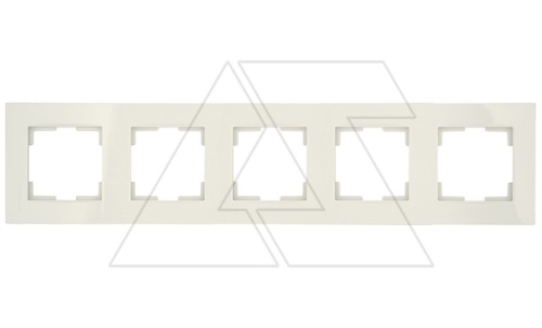 Rita - Рамка 5 постов, вертикальный монтаж, серый | код 2220-800-2503 | Mutlusan