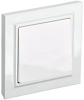 BRITE Выключатель 1-клавишный 10А в сборе ВСР10-1-0-БрБ белый | код BR-V10-0-10-K01-F | IEK