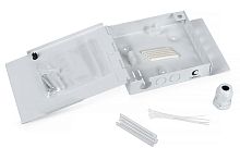 Бокс оптический настенный на 4 ST со сплайс-кассетой и КДЗС (без пигтейлов и проходных адаптеров) | код 7305c | Cabeus