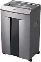 Шредер Deli 9905 серый с автоподачей (секр.P-5) фрагменты 10лист. 20лтр. скрепки скобы пл.карты CD | код 1022907 | DELI