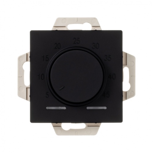 ATLASDESIGN ТЕРМОСТАТ электрон. теплого пола с датчиком, 10A, механизм, КАРБОН | код ATN001035 | SCHNEIDER ELECTRIC