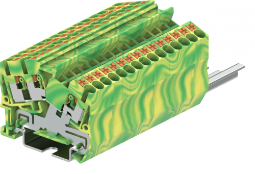 TPS2.5-3-PE Клемма TP 1-2 заземл., угловая, сеч.2.5мм2, желто-зел., шт | код TPS2.5-3-PE | SUPU