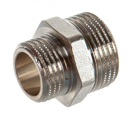 Ниппель НН переходной никелированный 3/4 х 1/2 (SFT-0004-003412) | код RG008Q0OCNRMLV | STOUT