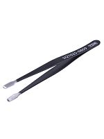 Пинцет прямой 120 мм, плоское жало 5 мм, нерж., антистатич. покр., блистер, Рубин TDM | код SQ1025-0809 | TDM