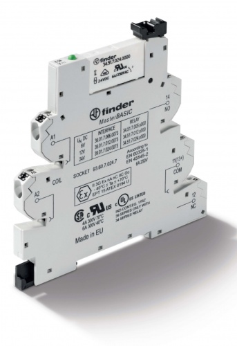 Интерфейсный модуль (сборка 34.51.7.060.0000 + 93.60.0.125.7), электромеханическое реле, серия MasterBASIC, 1CO 6A, контакты AgNi, питание 125В AC/DC, категория защиты IP20, безвинтовые клеммы Push-in, версия ATEX | код 390101250073 | FINDE Интерфейсный модуль (сборка 34.51.7.060.0000 + 93.60.0.125.7), электромеханическое реле, серия MasterBASIC, 1CO 6A, контакты AgNi, питание 125В AC/DC, категория защиты IP20, безвинтовые клеммы Push-in, версия ATEX | код 390101250073 | FINDE