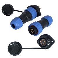 Разъём герметичный SZC21 5P-M-FE, 5 контактов | код 106704 | SZC