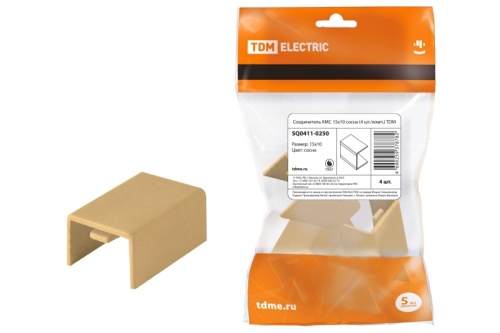 Соединитель КМС 15х10 сосна (4 шт./комп.) TDM | код SQ0411-0250 | TDM Соединитель КМС 15х10 сосна (4 шт./комп.) TDM | код SQ0411-0250 | TDM