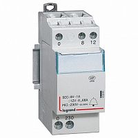Трансформатор для цепей звуковой сигнализации - 230 В/12-8 В  - 0,66-1 А - 8 ВA |  код. 413091 |  Legrand