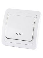 Перекрестный выключатель 1-кл. 10А белый Валдай TDM | код SQ1804-0041 | TDM