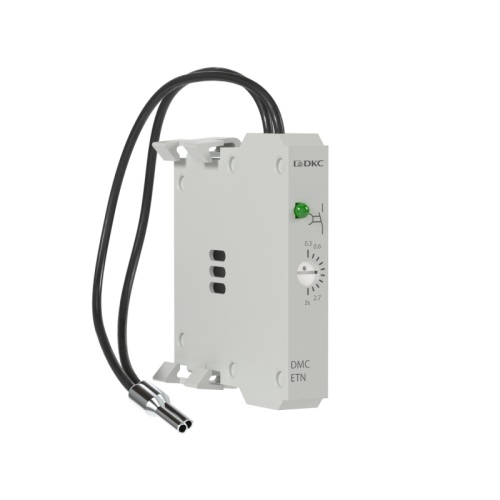 Таймер для миниконтакторов DMC и реле DCR для монтажа справа с задержкой на отключение 1-10с 100-240В AC/DC | код DMCETF10V240 | DKC