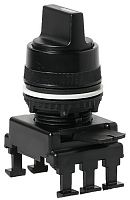 Переключатель поворотн. 3-х поз. HL65C3 с фикс. 1-0-2, 30° (черный) | код 004770093 | ETI