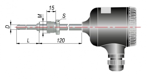 Датчик температуры ДТХ-RS ДТС145М-100П.0,5.60.RS | код 132343 | ОВЕН Датчик температуры ДТХ-RS ДТС145М-100П.0,5.60.RS | код 132343 | ОВЕН