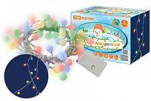 Гирлянда светодиодная Шарики 50LED, 5м, 8 режимов, многоцвет., прозр. шнур, 250 В, TDM | код SQ0361-0046 | TDM