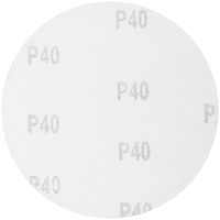 Круги шлифовальные сплошные (липучка), алюминий-оксидные, 125 мм, 5 шт Р 40 | код 39772 | FIT