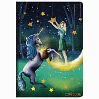 Тетрадь 40 л. в клетку обложка SoftTouch, фольга, бежевая бум. 70 г/м2, сшивка, А5 (147х210 мм), FAIRY TALE, BRAUBERG, 403788 | код 403788 | BRAUBERG