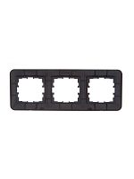 Рамка 3-м ASTI горизонт. черн. бархат LEZARD 7081-4200-148