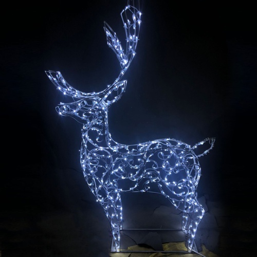 Декоративная 3D Олень стилизованный 220 см | код 501-559 | NEON-NIGHT Декоративная 3D Олень стилизованный 220 см | код 501-559 | NEON-NIGHT