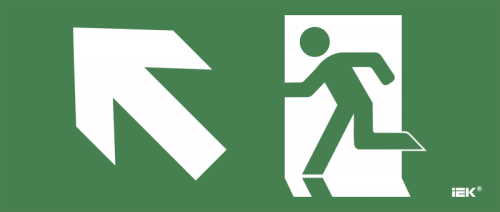 Этикетка самокл. 330х140мм Фигура/стр. вверх влево IEK | код LPC10-1-33-14-FVVNAL | IEK