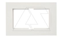 Rita - Рамка двойной розетки, белая | код 2220-820-1201 | Mutlusan