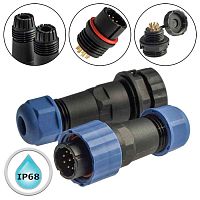 Разъём герметичный SZC16 9P-F-M, 9 контактов | код 106778 | SZC