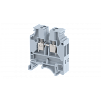 Клемма проходная винтовая 4 мм2 для подключения термопары типа K, на 4 подключения, синяя KUT4NTC-K(B) | код 1103190011 | Elmex