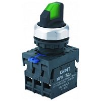 Кнопка управления с фиксацией NP8-20X/31 без подсветки зелёная 2НО IP65 (CHINT) | код 667228 | CHINT
