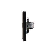 Розетка ROUND компьютерная RJ45 кат6 скрытой установки механизм оникс | код KR-78-0724-3 | REXANT