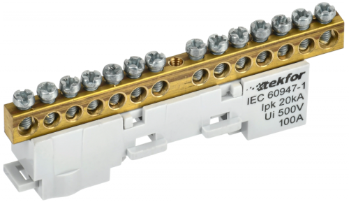 TEKFOR Шина L фаза неизолированная на универсальном держателе 6х9-14-Ср IEK | код TF-NN10-14-DL-K03 | IEK TEKFOR Шина L фаза неизолированная на универсальном держателе 6х9-14-Ср IEK | код TF-NN10-14-DL-K03 | IEK