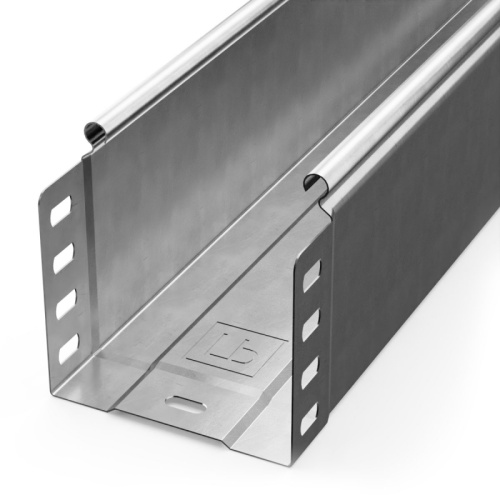 Лоток неперфорированный Стандарт INOX (AISI 304) 100х100х3000 (0,8 мм) (3 м/уп) Промрукав | код PR16.2308 | ПРОМРУКАВ