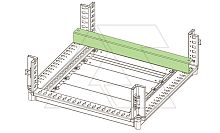 Рейка WTTF для фиксации кабеля, тип U, для щита Ш=1200мм | код WTTF-001200 | ETA