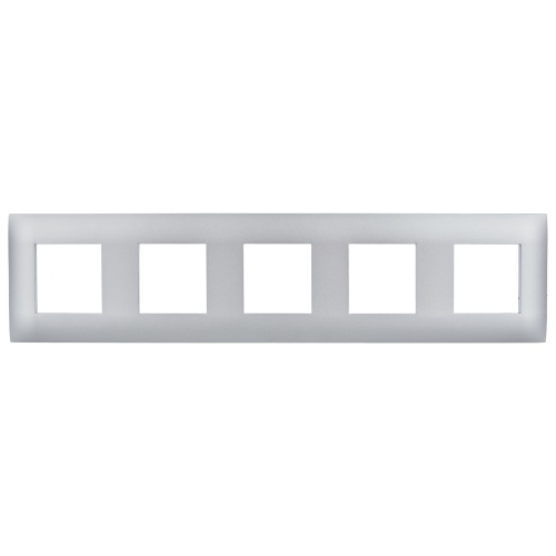 SKANDY Рамка 5-мест. SK-F05S сереб. IEK | код SK-M52-K23 | IEK фото 2 SKANDY Рамка 5-мест. SK-F05S сереб. IEK | код SK-M52-K23 | IEK фото 2