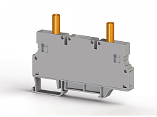 309 589, Клеммник измерительный с 2-мя тест.разъемами, 6мм.кв., (серый), WGO4/NM Серия V0 | код 0.0.0.3.09589 | KLEMSAN