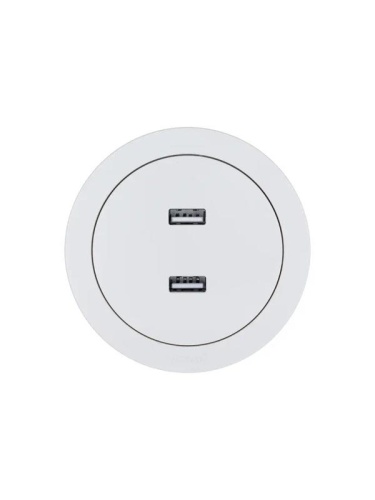 Розетка 2-м СП OSEN USB разъем бел. LEZARD 743-0288-192 фото 4