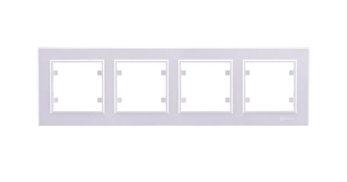 Рамка 4-м Karea горизонт. жемчуж. Makel 56100704