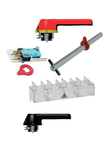 Рукоятка для LA3/LA4 Y-R на дверцу шкафа (желто-красная) | код 004665202 | ETI