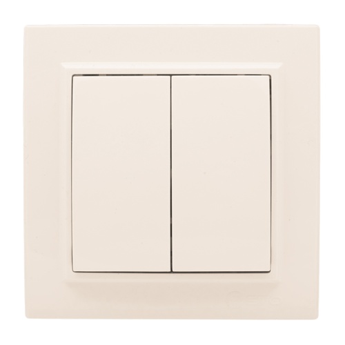 Выключатель 2-кл, СП 10А бежевый Минск | код ERV10-023-20 | EKF Выключатель 2-кл, СП 10А бежевый Минск | код ERV10-023-20 | EKF