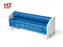 Шины на DIN-рейку в корпусе (кросс-модуль) Лесенка L+PEN 2x15 HLT | код 081-06-008 | HLT